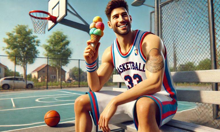 איך לשלב בין ספורט ותזונה: גלידות כאנרגיה מתוקה לאחר משחק כדורסל